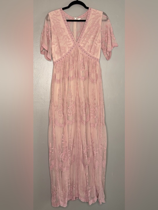 Pinkblush Dresses & Skirts - PinkBlush Boho Embroidered Floral Maxi Dress Effortless Elegance Fairytale Photo